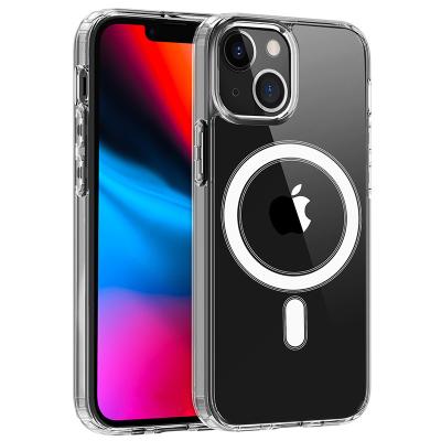 China Anti-fall Phone Case Tpu Mobile Cell Phone Wireless Charging Transparent Clear Case For Iphone Case For Iphone 14 pro Max Pho for sale