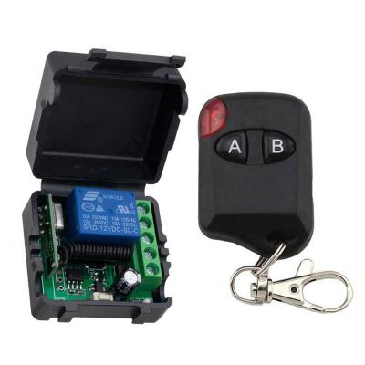 China 433Mhz 220V 10A Waterproof Wireless Switch 12V 1CH Relay Receiver RF Mode Remote Control Transmitter 433 MHz Remotes for sale