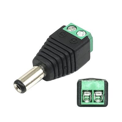 China Surveillance Equipment Screw Plug Adapter Tie Pin 10A 2 Pin CCTV 12V Power DC Male Female Connector With Jack for sale