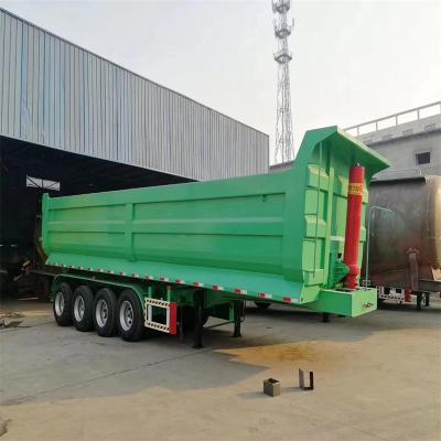 China Truck Trailer Factory Direct Sale Hydraulic Cylinder 3 Axle 50 Ton Tipper Trailer Rear Tipper Truck Dump Semi Trailer for sale