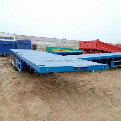 China Truck Trailer China 5 axis flat plate type heavy trailer heavy equipment consignment flat plate semi-trailer for sale