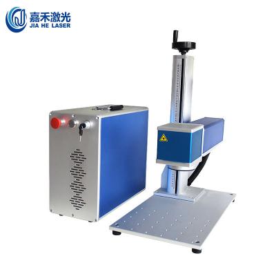 China Manufacture Factory 20w 30w 50w 100w Portable Handheld UV CO2 Fiber Laser Marking Machine Mini Cabinet Air Cooled Slot for Metallic for sale