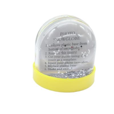 China Europe Picture Snow Dome Photo Picture Snow Globe Glitter Snow Globe for sale