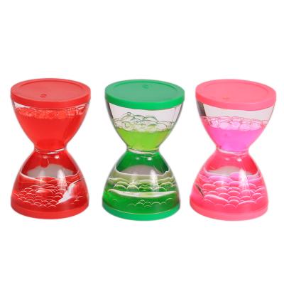 China Children's Novelty Products Mini Liquid Hourglass Motion Timer Toy Sand Timers for Children Liquid Oil Timer for sale