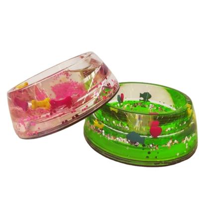 China Viable Wholesale Custom Logo Colorful Pet Bowl Plastic Dog Bowl for sale