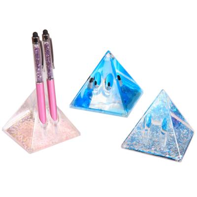 China Europe Factory Direct Sale Custom Engraving Empty Crystal Pyramid Paperweight for sale