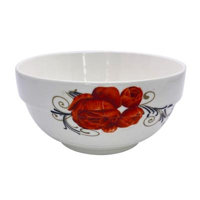 China Viable Custom Restaurant Logo 4.5/5/5.5/6/7/8 Inch Porcelain Ceramic Bowls Simple White Round Rice Soup Dinner Bowls for sale