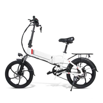 China Aluminum alloy 20 inch folding bicycle lithium battery 350w strong power electric bicycle adult global after-sales service for sale