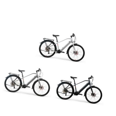 China 28 inch tire mountain city bike electric bicycle aluminum alloy frame for adults for sale