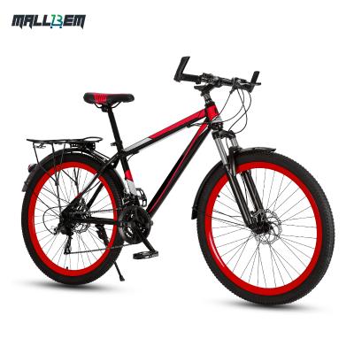 China 26 Inch Steel Mountain Bike With Aluminum Frame For Men And Women 21 Speeds MTB Lightweight Bicycle With Suspension Fork for sale