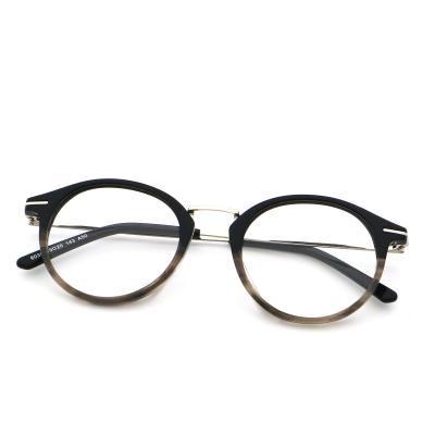 China Acetate Glasses Frame Vintage Handmade Polygon Eyeglasses MR 6038 for sale