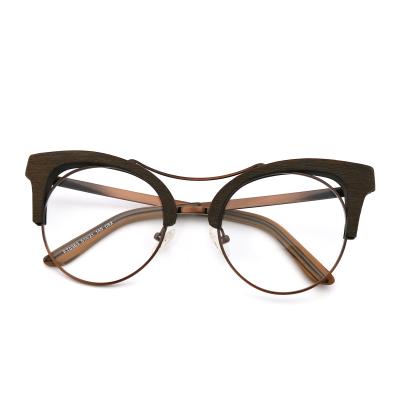 China Imitación hecha a mano de lentes ópticos de acetato de madera Marco MR 0363 en venta