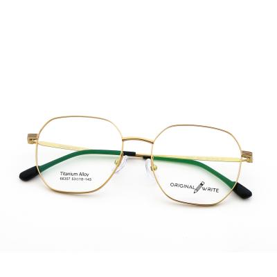 China Flexible Fashionable Β Titanium Optical Frame Eyeglasses 66357 for sale