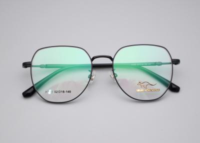 China Classic Retro Colorful Full Frame Metal Glasses Acetate Optical for sale