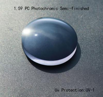 China 1.59 PC Lenses Single Vision Semi-finished HC/HMC Photochromic for sale