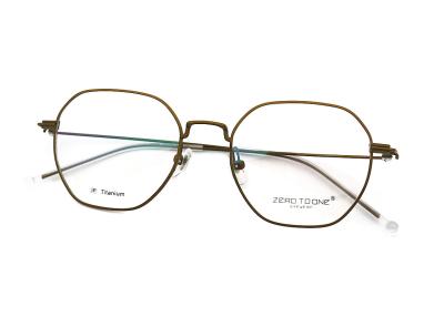 China Lightweight Multicolor Beta Titanium Round Eyeglasses Frame ZTO 9206 zu verkaufen