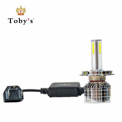 China Aluminum Fan+ Toby LED Auto Light Four Side Light Four CSP T4 Car 45W Bulb H4 PRO for sale