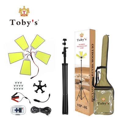 China LANDSCAPE Tobys Led Portable Solar Camping Lights Tent Lighting Work Flashlight For Outdoor Camp for sale