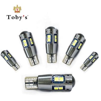 China 6000K Width FREE White Light Tobys W2W Xenon Lamp Wedge Bulb Lens CANBUS ERROR Interior Light for sale