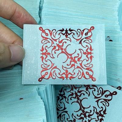 China Durable and easy to stick custom embossed metal adhesive label logo sticker permanent adhesive metal label for sale