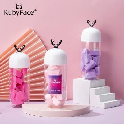 China Factory Direct Sale Triangle 12PCS Disposable Makeup Sponge Eco-friendly Cleansing Bottle for sale