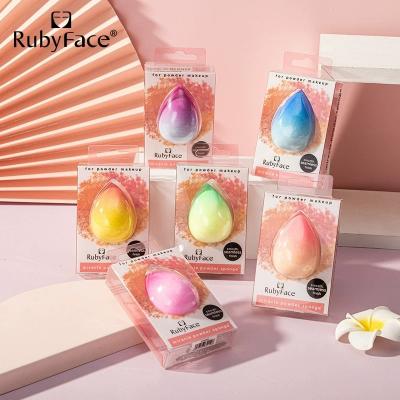 China Factory Direct Selling Eco-Friendly Droplet Shape Makeup Sponge Color Gradient Makeup Beauty Foundation Sponge Blending Sponge Eco-Friendly for sale