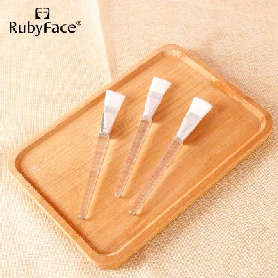 China MASK BRUSH Base Sweep Facial Nylon Hair Crystal Plastic Handle Mask Brush Clay Brush for sale