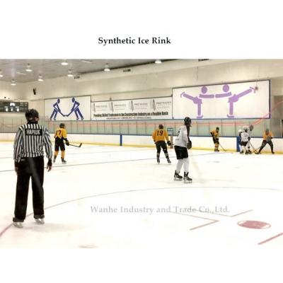 China Easy Install Wanhe Best Selling Self-Lubricating Hockey Skating Rinks Floor Synthetic Ice Tiles for sale