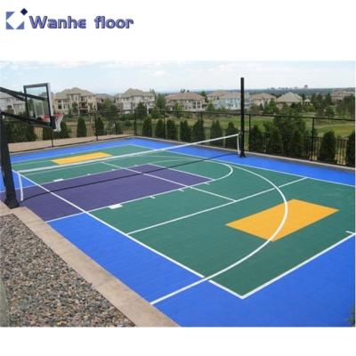 China Basketball Court Outdoor Sports Court PP Anti-Skid Modular Tennis Court for sale