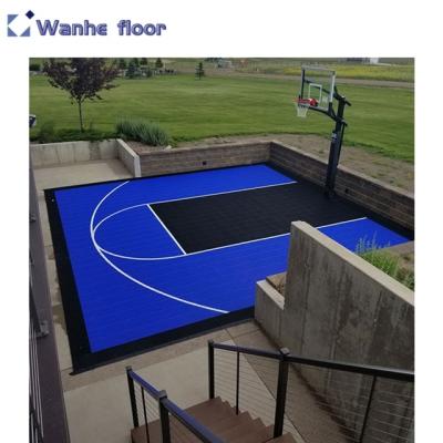 China basketball plastic basketball court and badminton court floor making plastic floor mat for sale