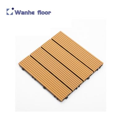 China Wanhe 80099 modern deep embossed grain wpc wood decking board high technology for sale