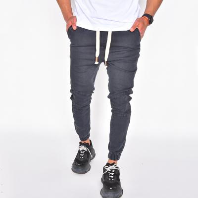 China Authentic Dark No-Brand Men's Jogger Jeans Gray Jeans Oem Denim Designer Fancy Skinny Breathable for sale