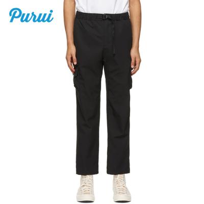 China Anti-pilling Mens Designer Straight-Leg Water Repellent Technical Satin Cargo Pants for sale