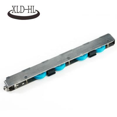 China Modern Blue Stainless Nylon Frame Pulley Sliding Door Roller 2 Wheel Wheel Window Door Aluminum Hardware for sale