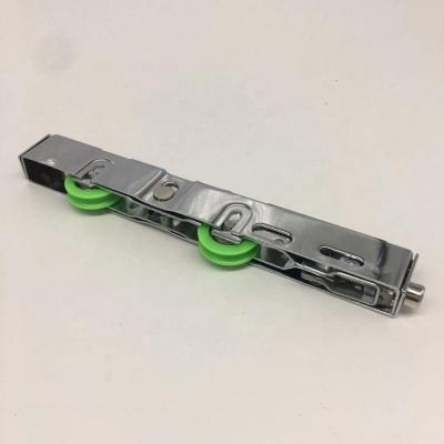 China Turkey Modern Stainless Steel Nylon Green Pulley Aluminum Sliding Door Roller 2 Wheel Window Door Hardware for sale