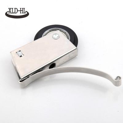 China Modern Sliding Door Roller Wardrobe Closet Door Pulley Stainless Iron Sliver Roller for sale