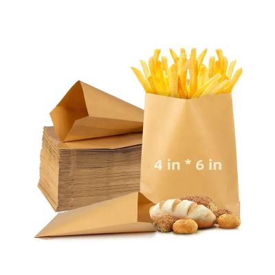 China 45gsm 55gsm 65gsm v shape leak proof paper disposable bag for food take away packaging for sale