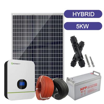 China DAYSTAR Hybrid 5KW Solar Power Complete Home Energy System for sale