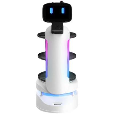 China Easy Operation Server Waiter Professional Hotel Factory Food Delivery Intelligent Sourcing Robot Restaurant Waiter for sale