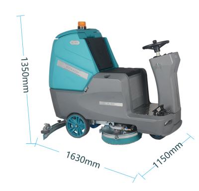 China Hotels Electronic Automatic Floor Scrubber Machine Manual Machine Floor Cleaning Sweeper for sale