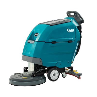 China Hotels Walk Behind Washer Floor Scrubber Scrubbing Cleaning Suction And Trail All-in-one Mopping Machine for sale