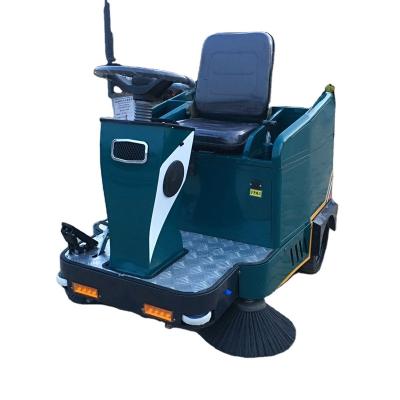 China Garment Shops New Type Automatic Street Road Industrial Electric Floor Scrubber Cleaner Machine Ride-on Sweeper for sale