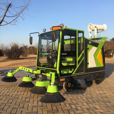 China Factory Commercial Vacuum Cleaning Car Ride On Electric Type Closed Sweeper Street Floor Drive Cleaning Machine for sale