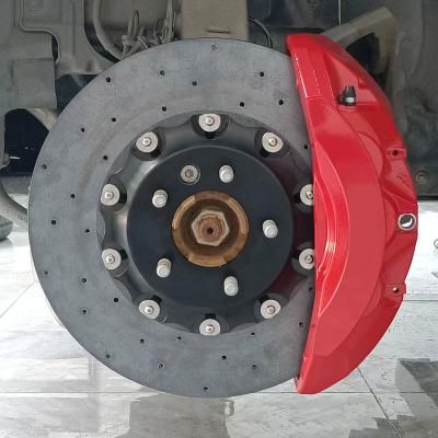 China Carbon Ceramic Brake Disc High Performance Calliper On Car for sale