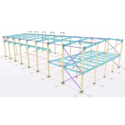 Κίνα Εργαστήριο κατασκευής χάλυβα Q355b Q235b Προσυσκευασμένα κτίρια χάλυβα προς πώληση