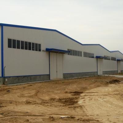 China Single Layor Prefab Steel Structure Workshop Metal Warehouse Construction for sale