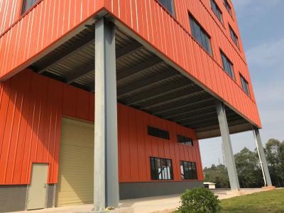 China Op maat gemaakte staalconstructie Warehouse Shed H Beam Building Constructie Met Sandwich Panel Dak Te koop