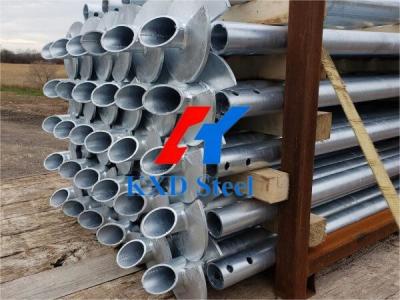 China Hot Dip Galvanized Prefab Steel Ground Pile Foundation System Screw Helical Anchor Bolt for sale