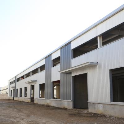 China Voorgefabriceerd staal frame staal structuur gebouw magazijn werkplaats Q235 Q355B Te koop