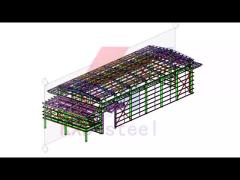 3D tekla steel structure warehouse